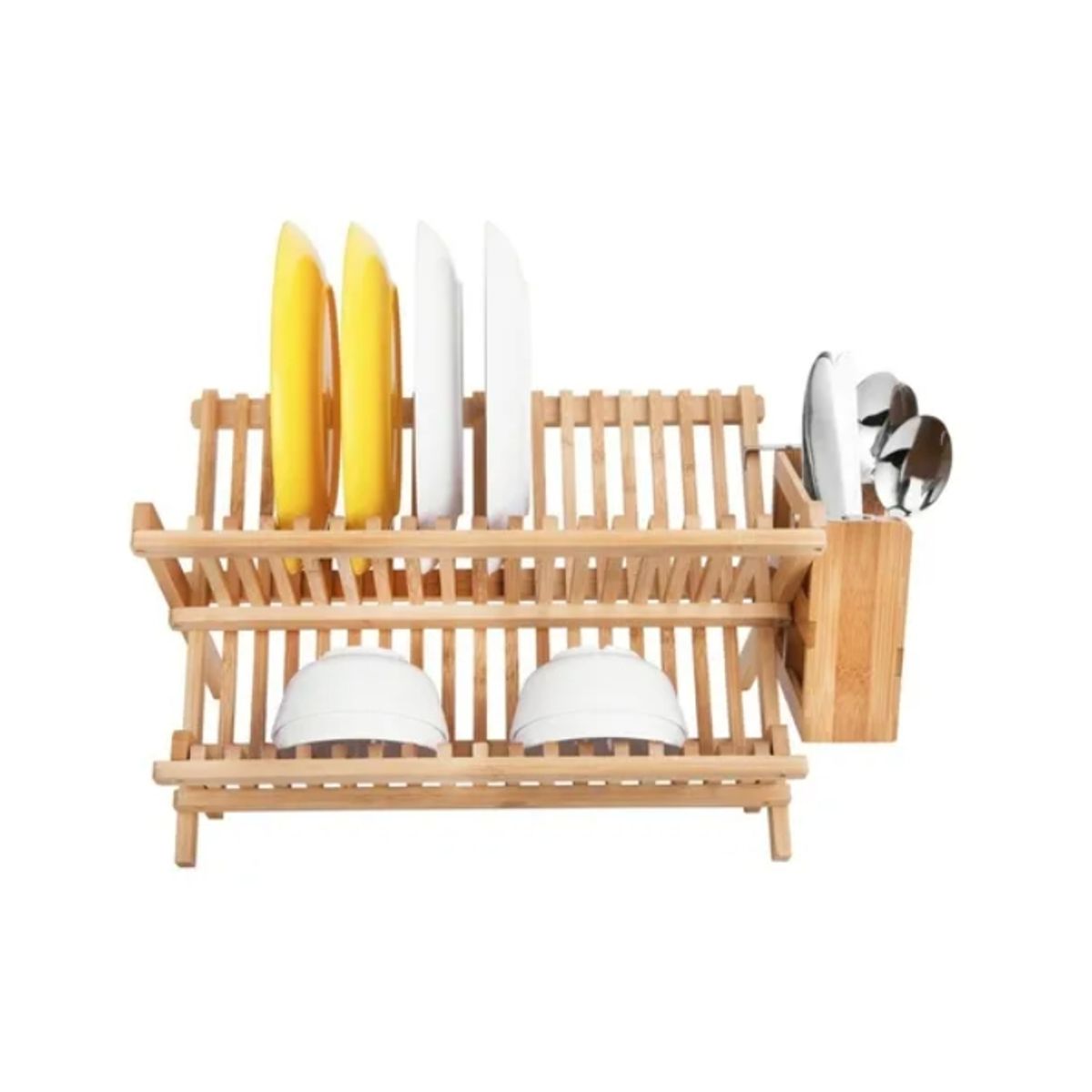 OFERTABKN - Organizador Escurridor De Platos De Bambú