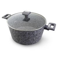 Olla Wh/ Con Tapa Granito Gris 24 Cm