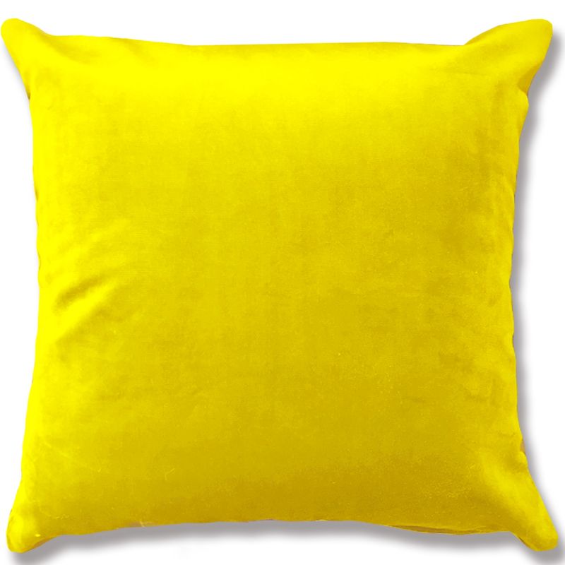 LIVING MARKET - Cojín Velvet 40x40 amarillo Living Market