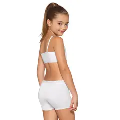 LEONISA - Infantil 062313 Panty niña Blanco