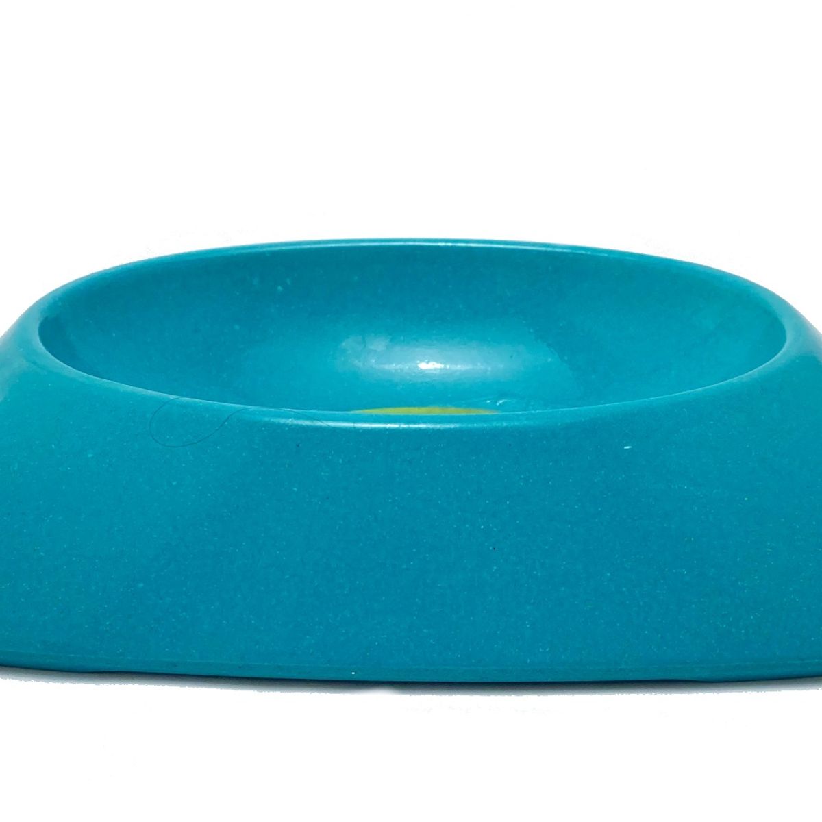 ECOPET - Plato mascota bio bamboo Ecopet ovalado pequeño turquesa