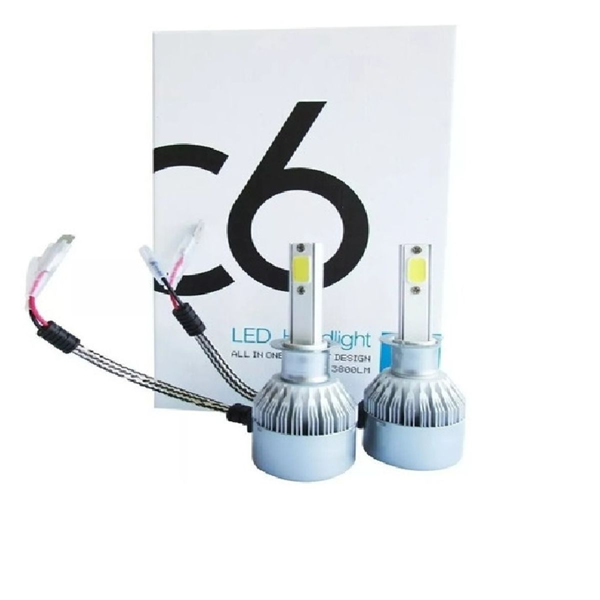 GENERICO - Kit Luces Led Para Auto H4 C6 Look Con Ventilador