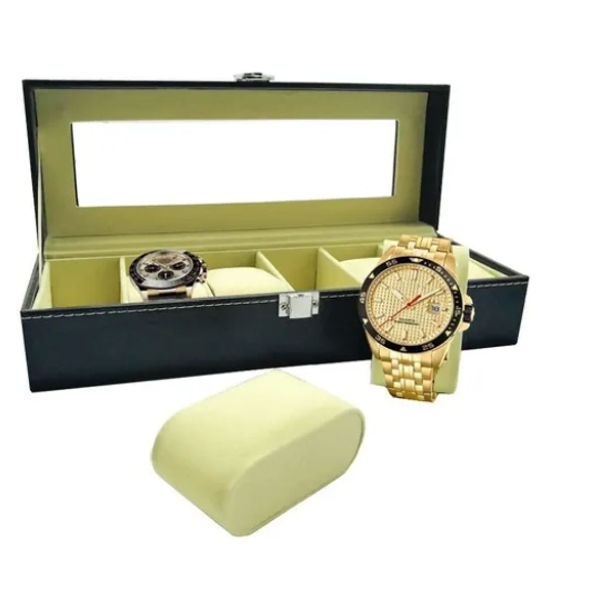 OFERTABKN - Caja De Relojes Organizador Para 6 Unidades, Regalo Hombre