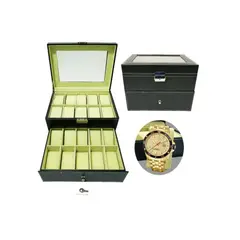 OFERTABKN - Caja Organizadora 20 Relojes Con Cajonera