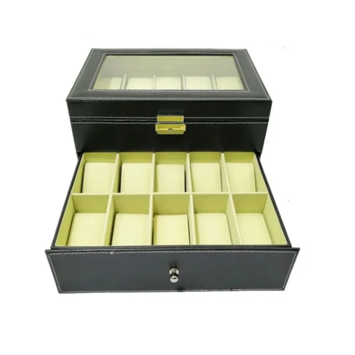 OFERTABKN - Caja Organizadora 20 Relojes Con Cajonera
