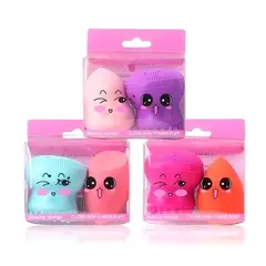 GENERICO - Set de exfoliante esponja de maquillaje