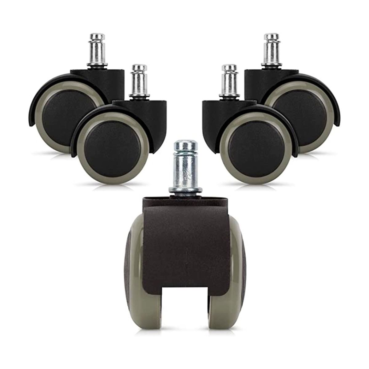 EON - Ruedas Para Silla de Oficina Reforzadas Gris