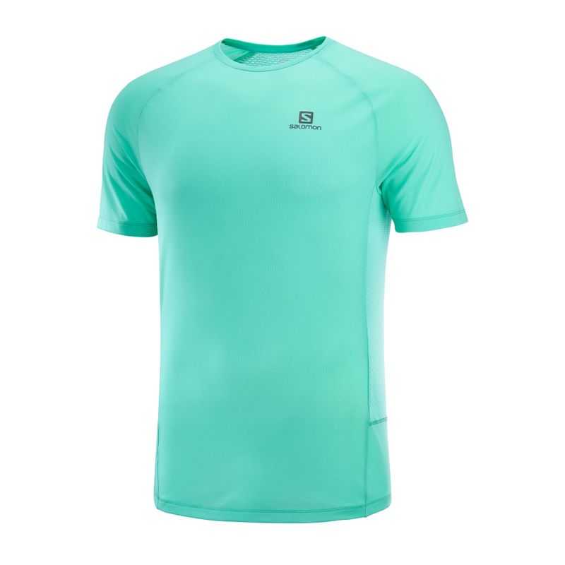 SALOMON - Polera Hombre Cross Rebel Ss Tee M Verde Salomon