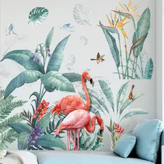 MY MOMI - Sticker vinilo decorativo selva dormitorio pieza hojas
