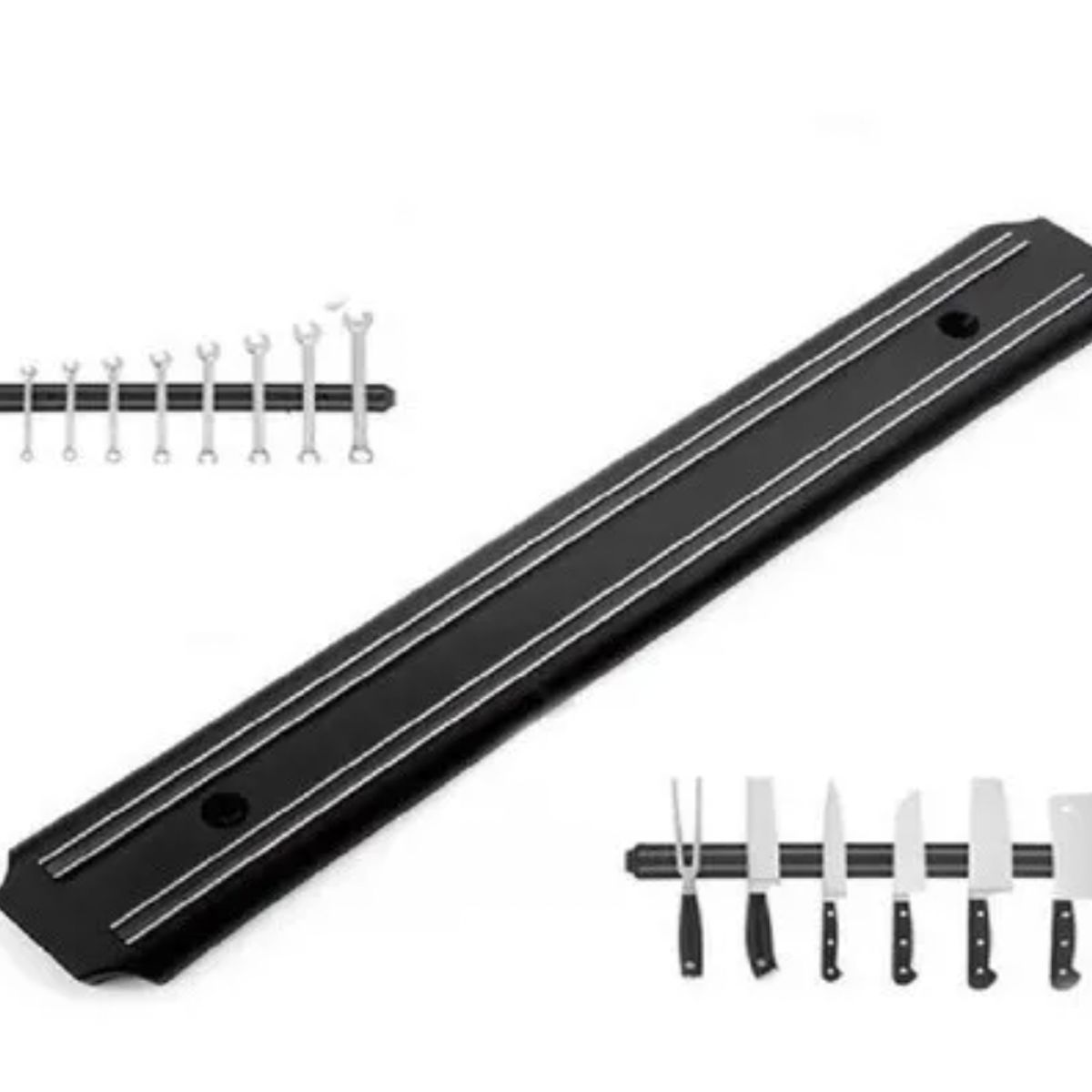 GENERICO - Barra Imán Magnética Soporte Cuchillos Herramientas 30cm