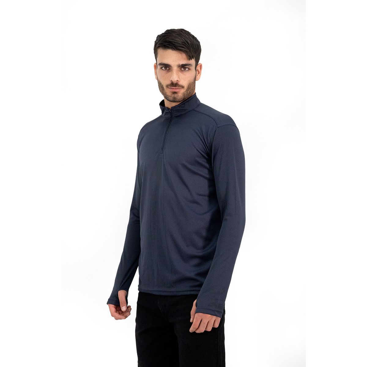 QUEBEC - Polera Quebec Half-Zip Iron Hombre