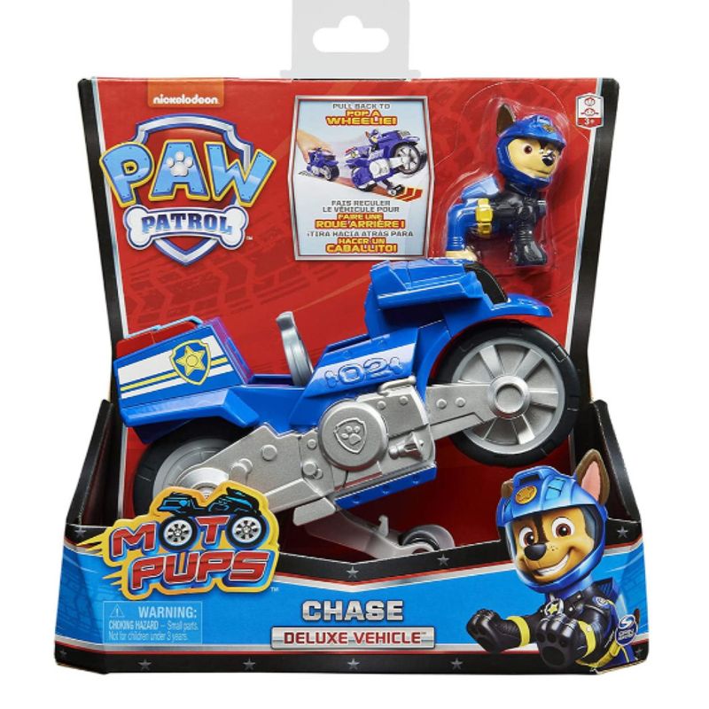 NICKELODEON - Juguete Chase Moto Azul Friccion Paw Patrol