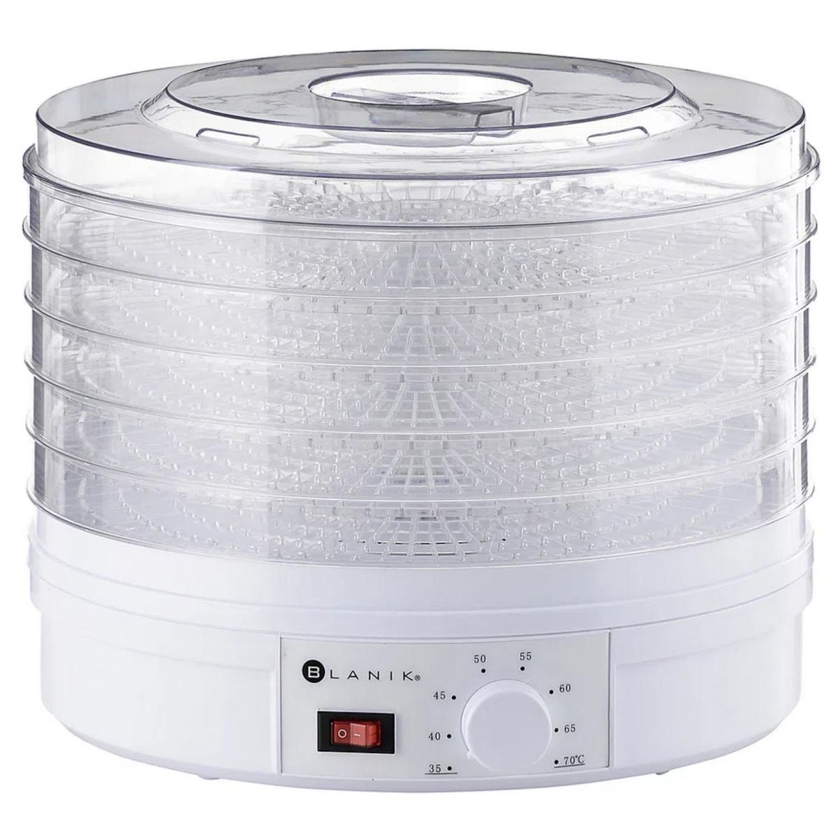 BLANIK - Deshidratador de Alimentos 5 bandejas 250W Blanco Blanik