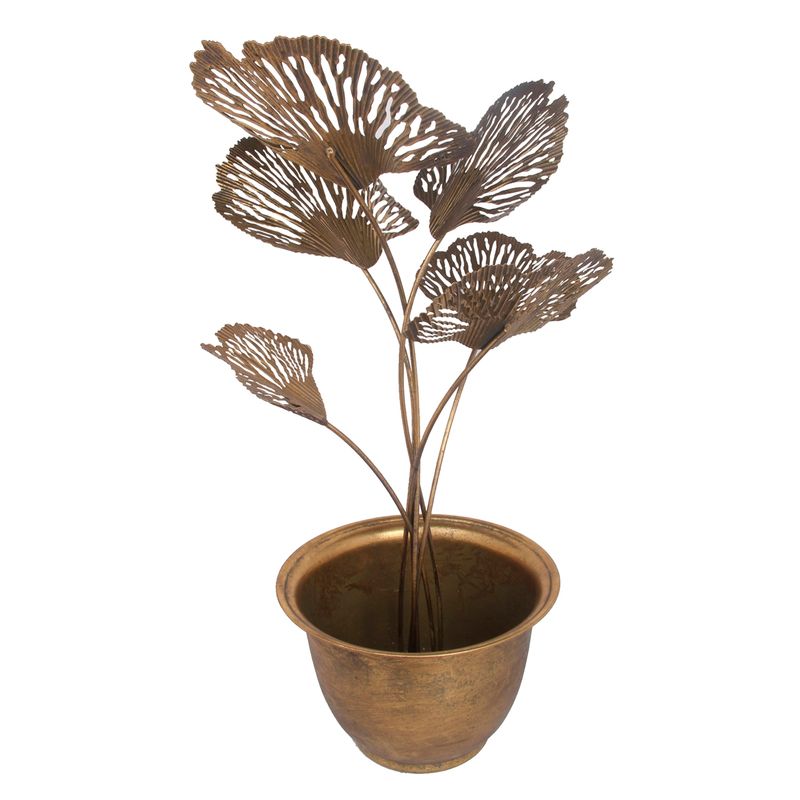 MALLORCA - Figura Decorativa Planta Metálica Gingko