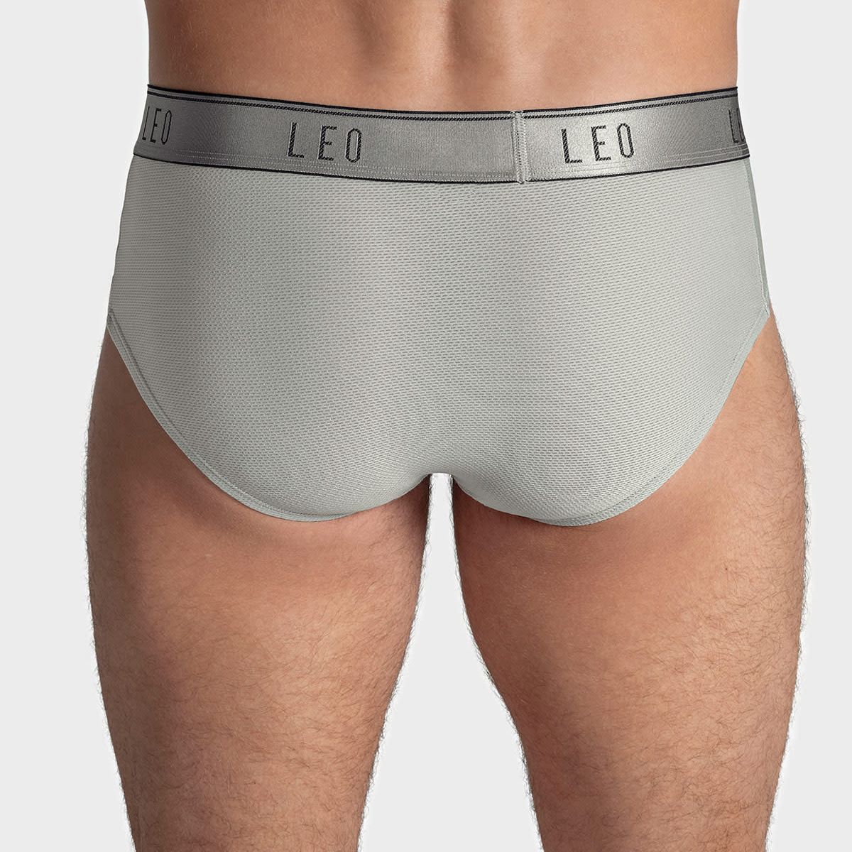 LEO - Ropa Interior Masculina 033278N Boxer Corto Gris