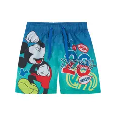 DISNEY - Traje de Baño Bebe Niño Short Mickey Azul - Azul