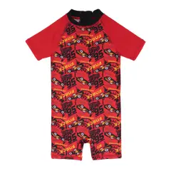 DISNEY - Traje de Baño Bebe Niño Body UV 50 Cars Rojo - Rojo