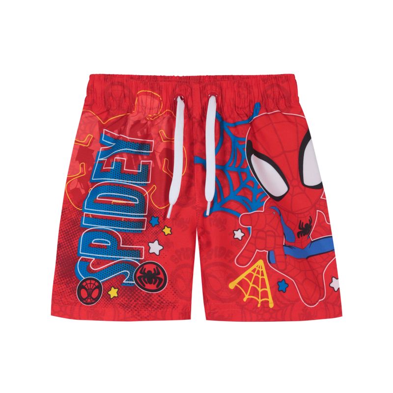 DISNEY - Traje de Baño Bebe Niño Short Disney Spidey Rojo.