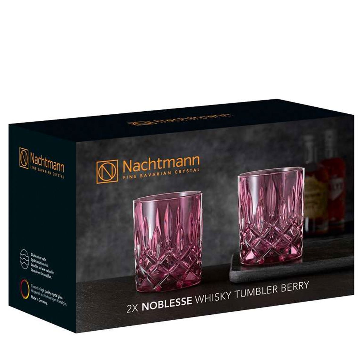 NACHTMANN - SET 2 VASOS NOBLESSE VINTAGE BERRY.