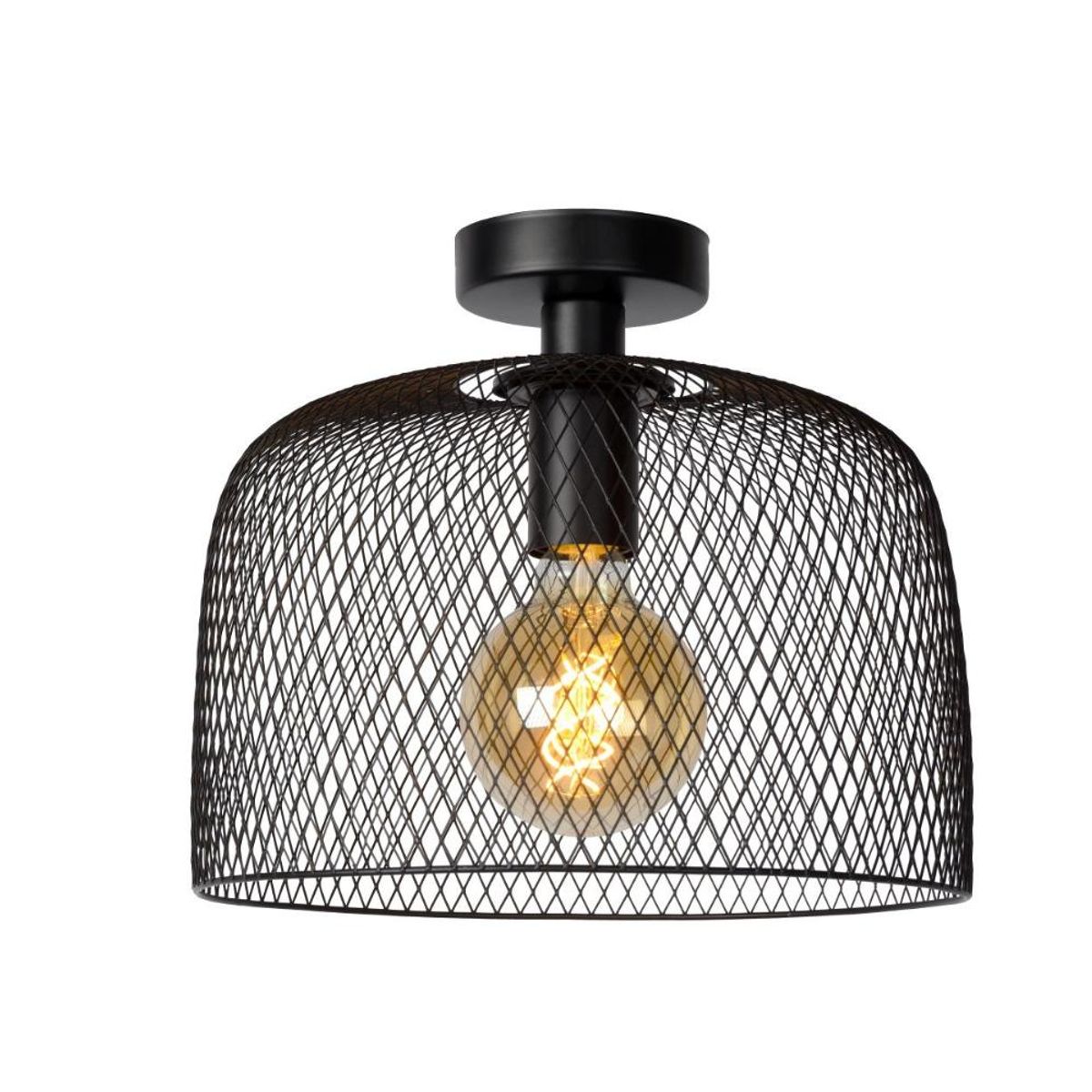 BOSCO - LAMPARA DE TECHO MESH NEGRO 1xE27 - Negro