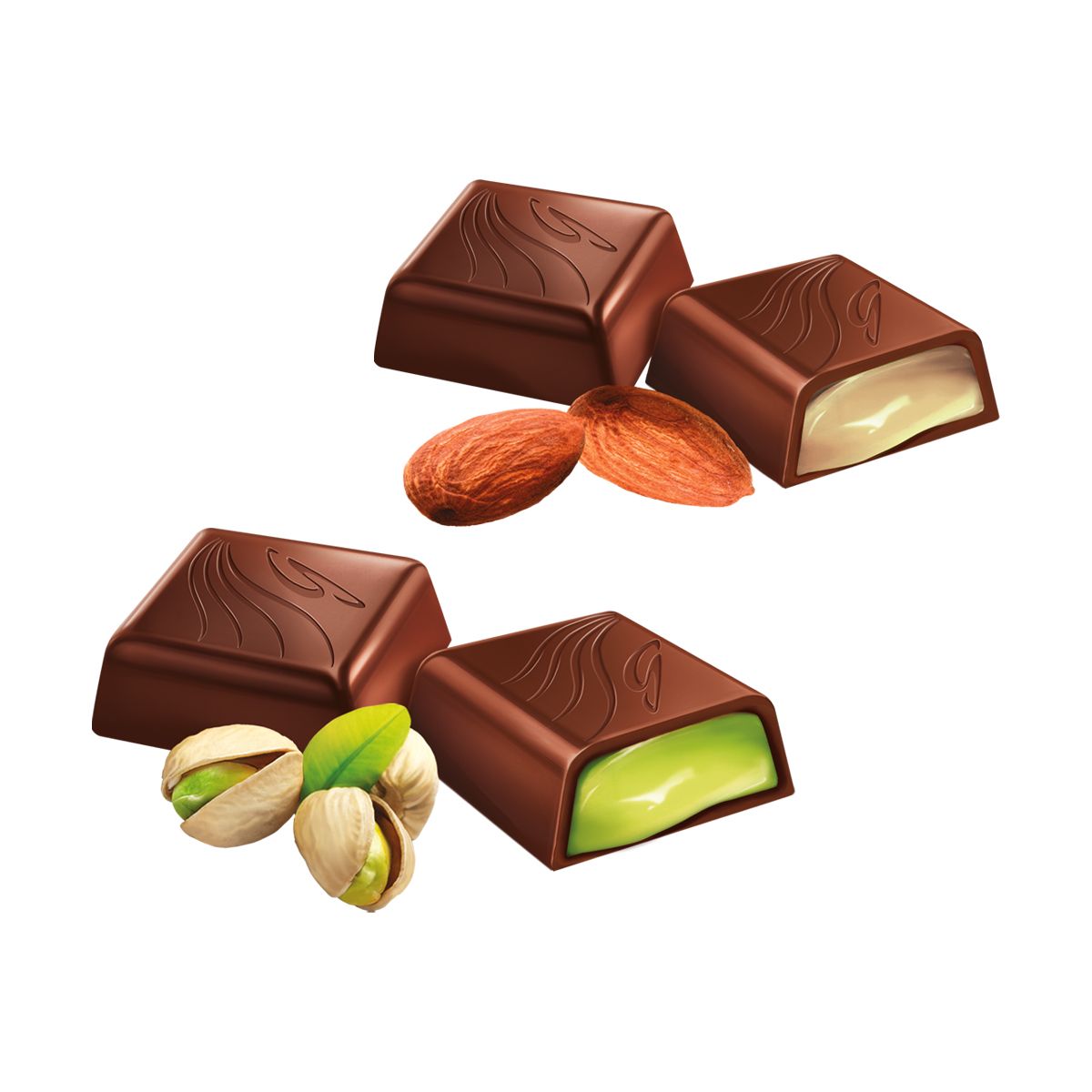 GOPLANA - Pack Chocolate Bombón Goplana Pistacho 1kg + 1 Almendra 1kg