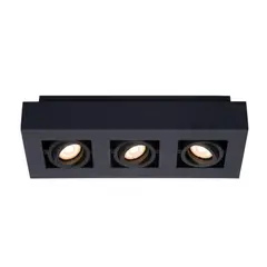 BOSCO - LAMPARA DE TECHO DIRECCIONAL XIRAX NEGRO LED 3xGU10