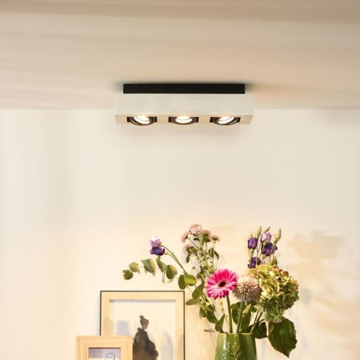 BOSCO - LAMPARA DE TECHO DIRECCIONAL XIRAX BLANCO LED 3xGU10 - Blanco