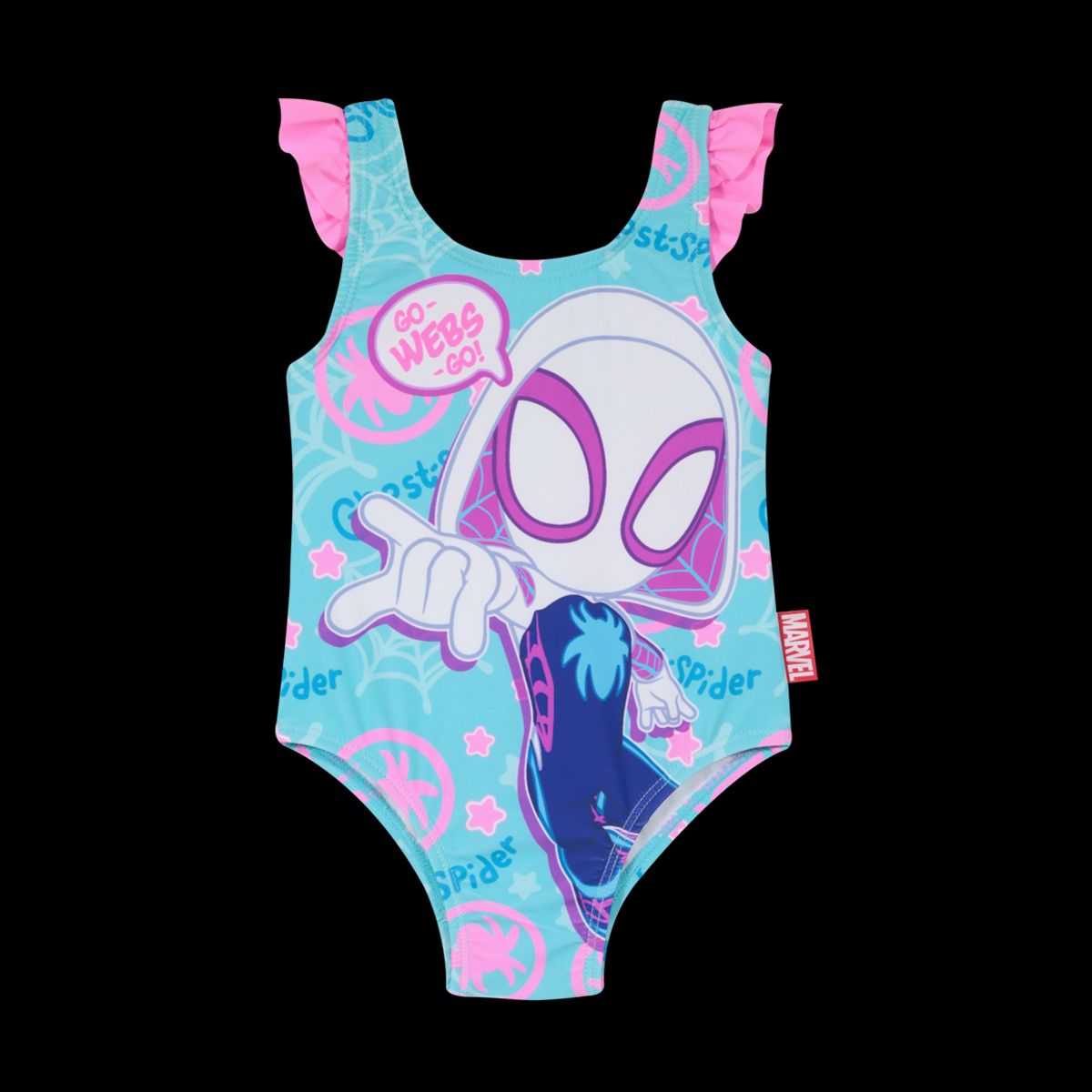 DISNEY - Traje de Baño Bebe Niña Disney Spidey Celeste - Celeste_.