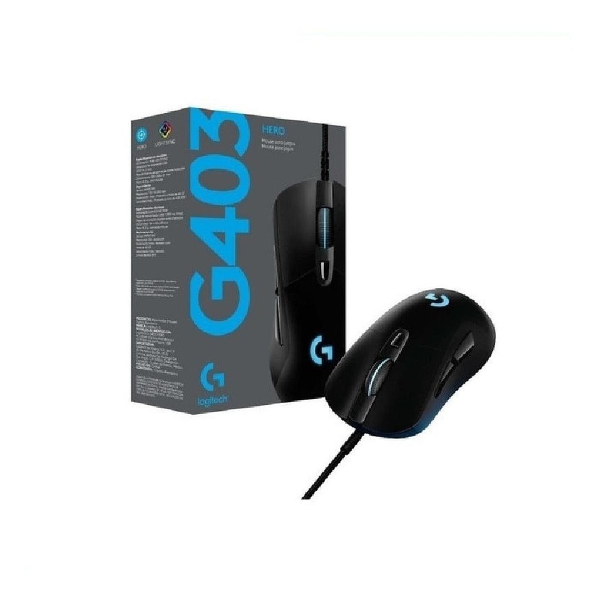 LOGITECH - Mouse Gamer Logitech G403 Prodigy Rgb, On-the-fly, 12000 Dpi