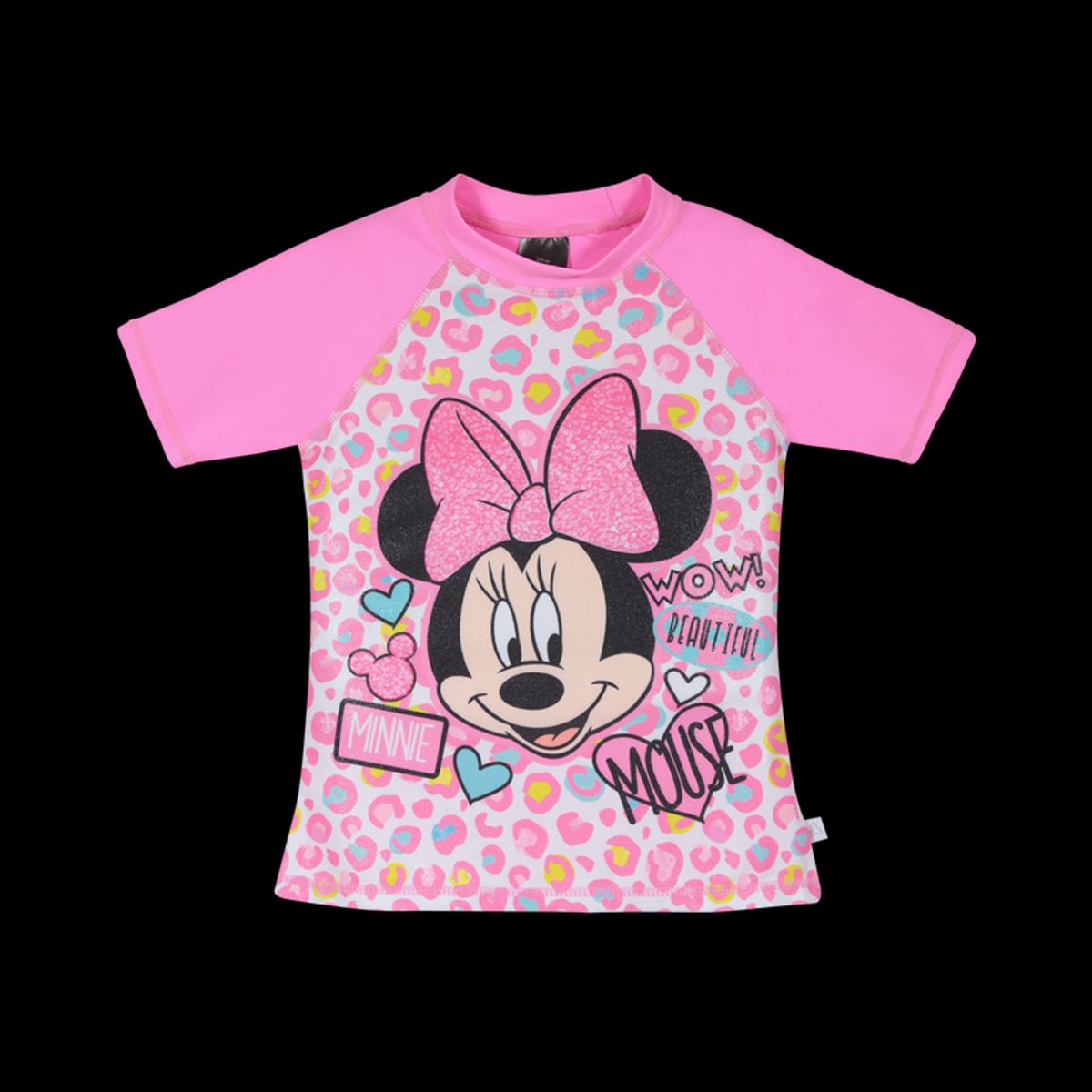 DISNEY - Polera Niña Manga Corta UV 50+ Disney Minnie Fucsia DISNEY