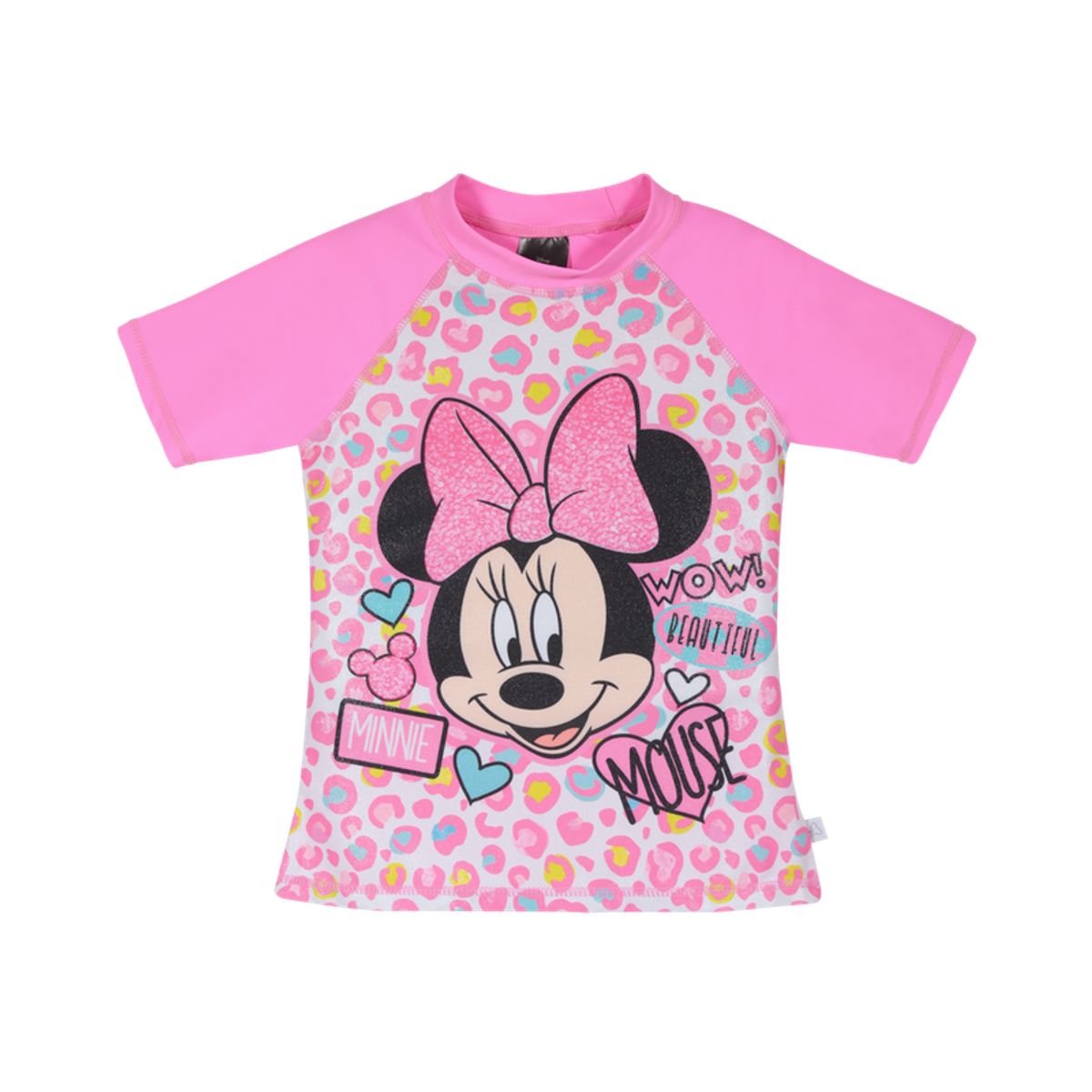 DISNEY - Polera Niña Manga Corta UV 50+ Disney Minnie Fucsia DISNEY
