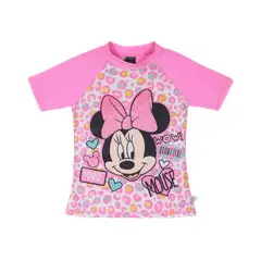 DISNEY - Polera Niña Manga Corta UV 50+ Minnie Fucsia