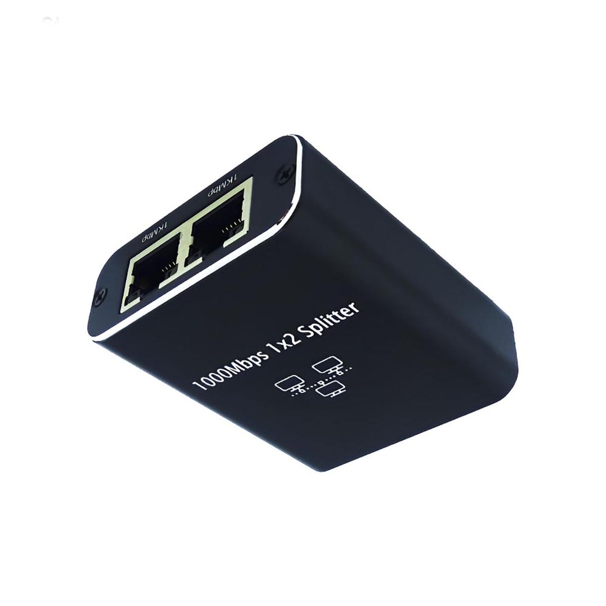 GENERICO - Adaptador Splitter 2x1 Ethernet Red Rj45 Lan 1001000mbps