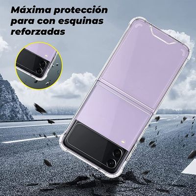 Imagen 2 del producto Carcasa para Samsung Z Flip 4 Reforzada Transparente