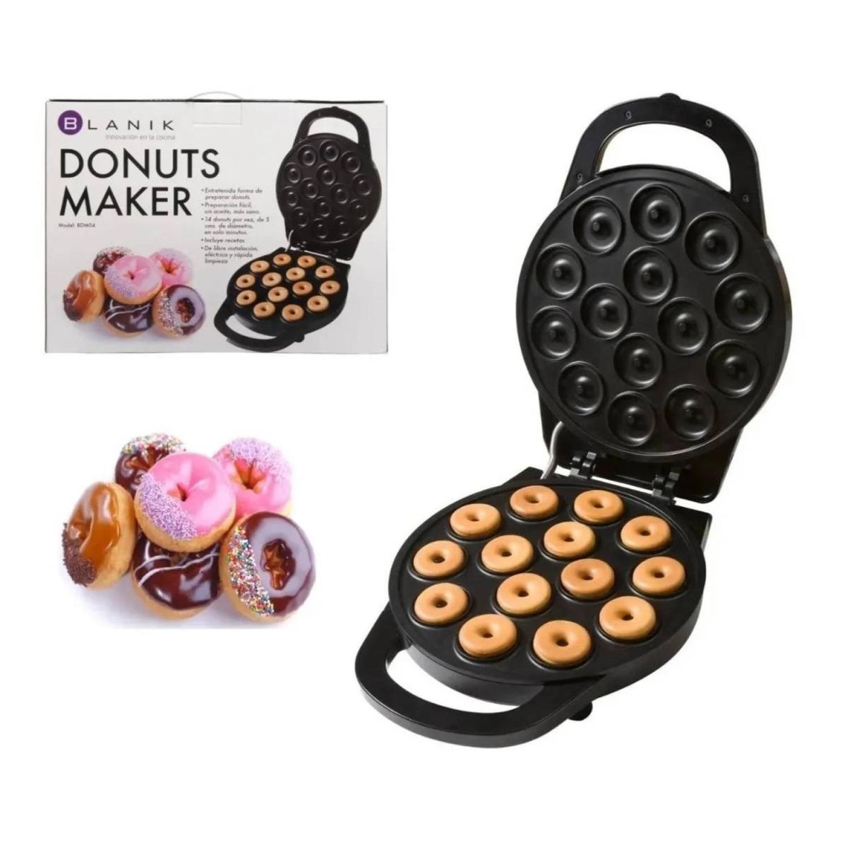 BLANIK - Maquina Para Donas 14Und Donuts Maker Blanik