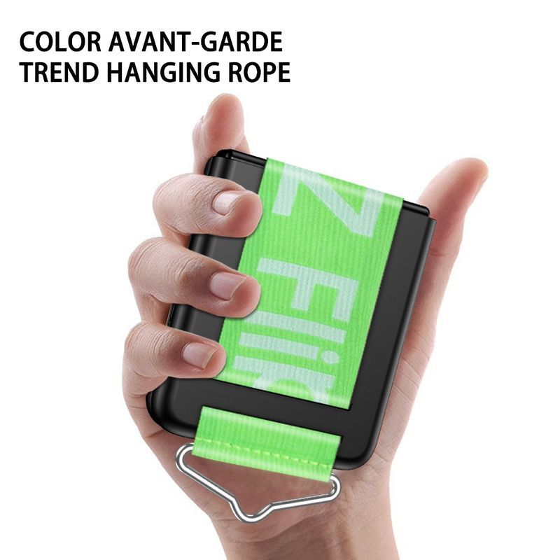 XUNDD - Carcasa para Samsung Z Flip 4 con Strap Color Resistente