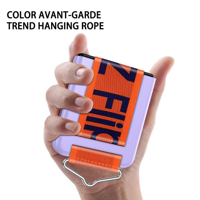XUNDD - Carcasa para Samsung Z Flip 4 con Strap Color Resistente