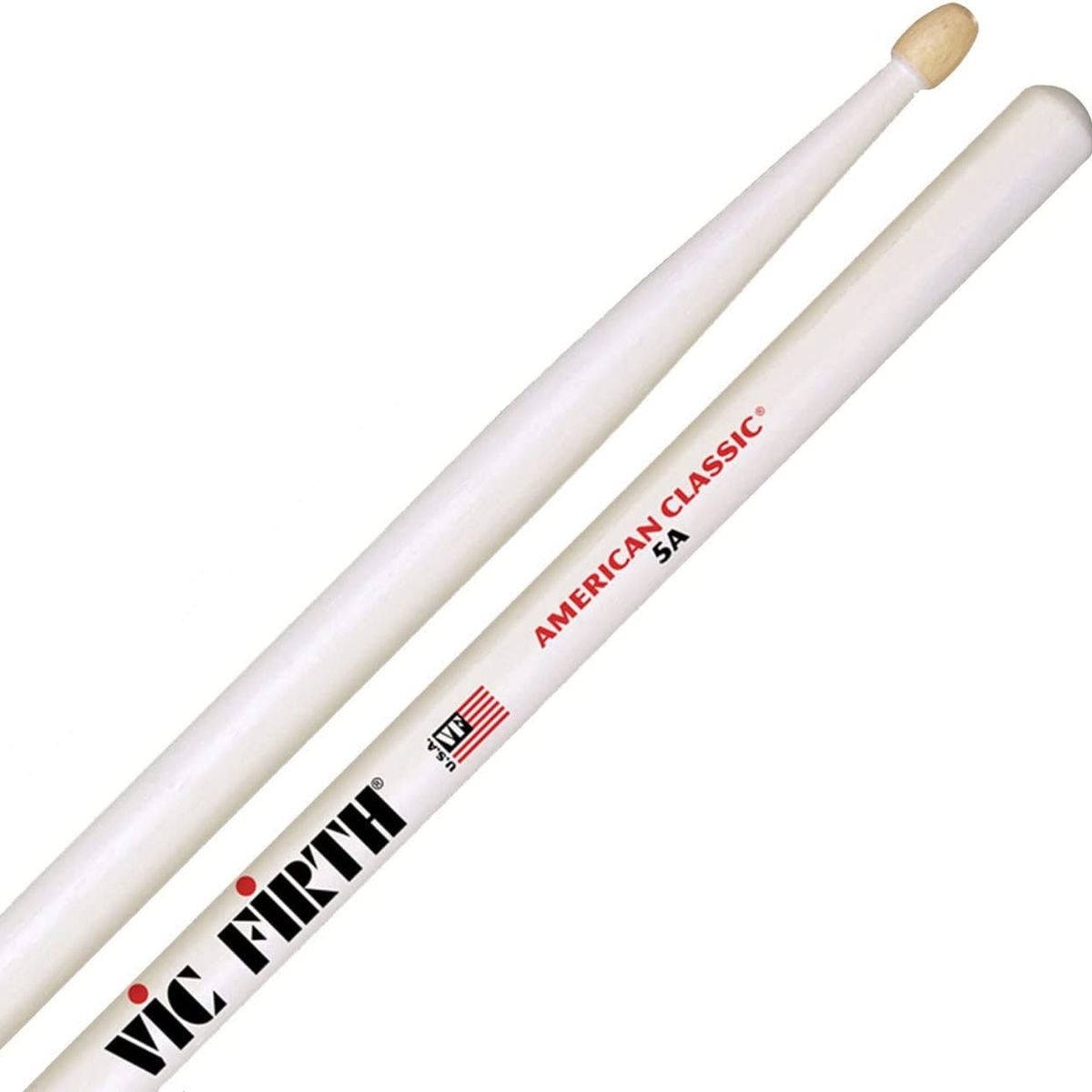 VIC FIRTH - Baquetas Vic Firth 5A American Classic Blanco Punta de Madera