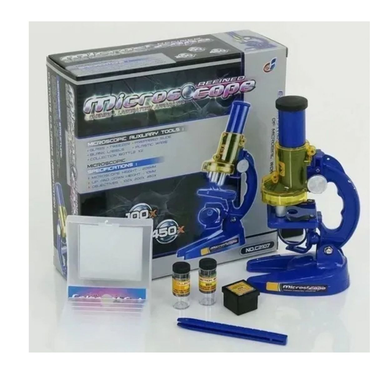 GENERICO - Kit De Microscopio Set Microscopio Optico Educacional