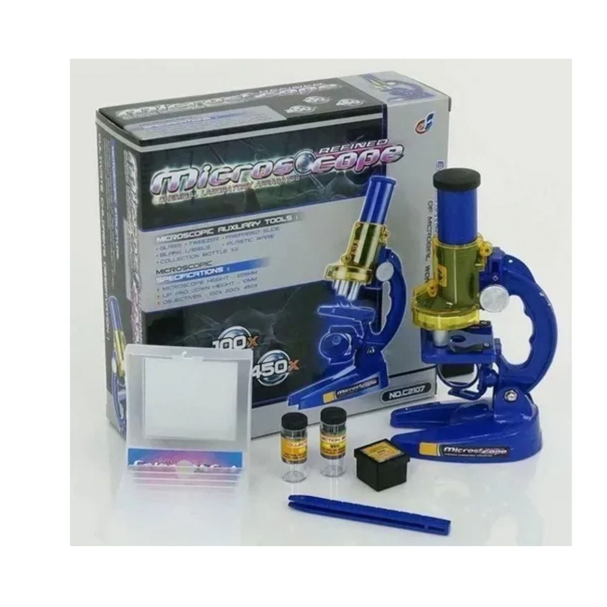 GENERICO - Kit De Microscopio Set Microscopio Optico Educacional