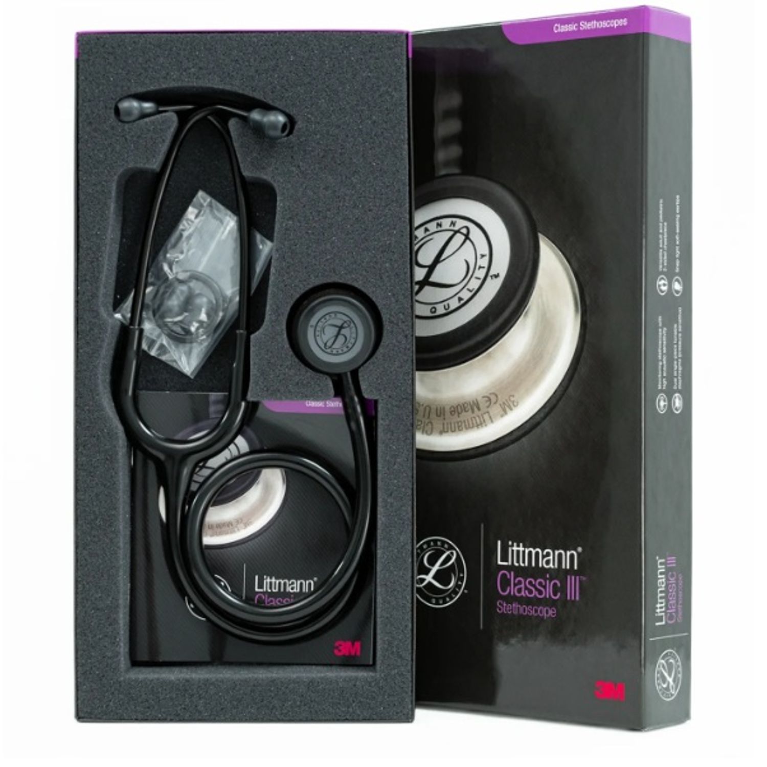 LITTMANN Fonendoscopio Littmann Classic III Black Edition 5803