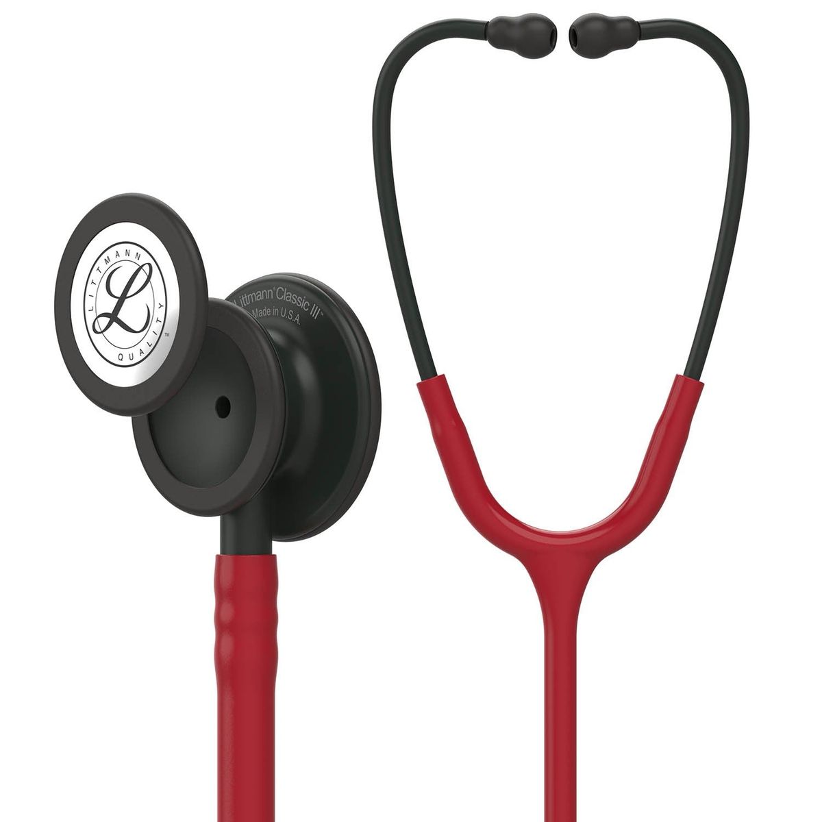 LITTMANN - Fonendoscopio Littmann Classic III Burdeo Acabado Negro 5868