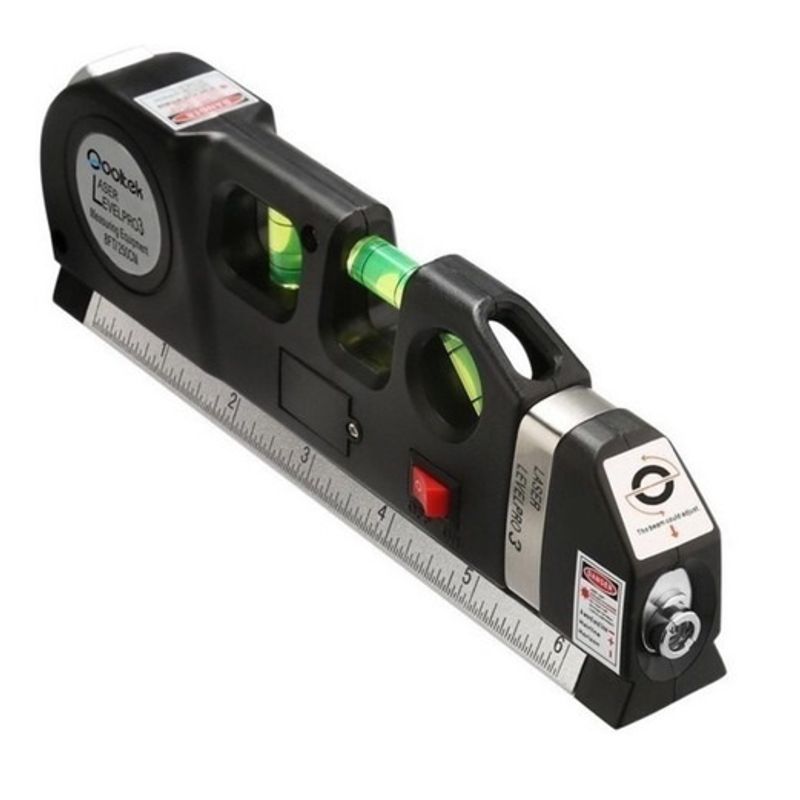 GENERICO - Nivel Laser Cinta Métrica Huincha 2.5m Fixit Level Pro 3