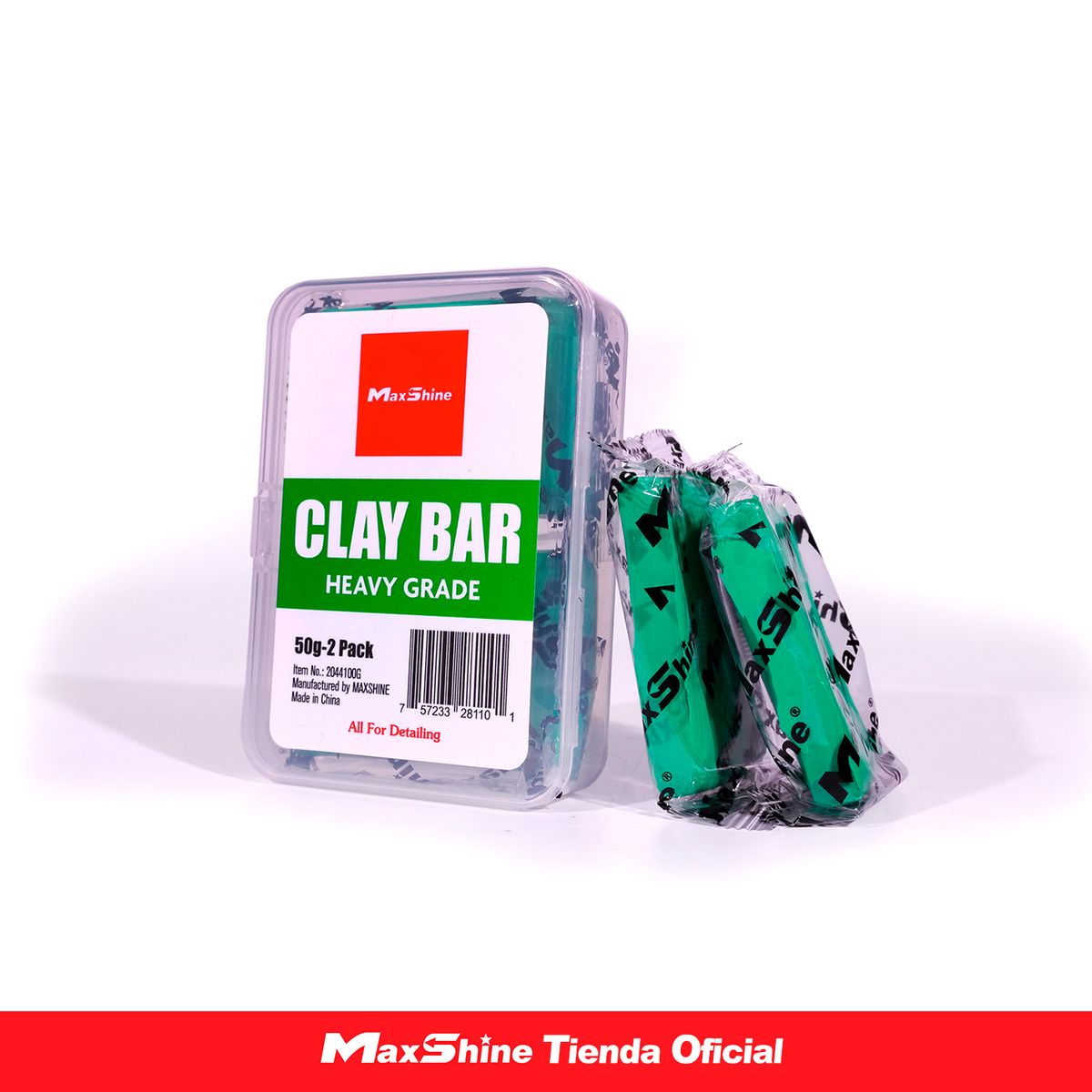 MAX SHINE - Arcilla Detailing Clay Bar Heavy Cut 100gr Maxshine
