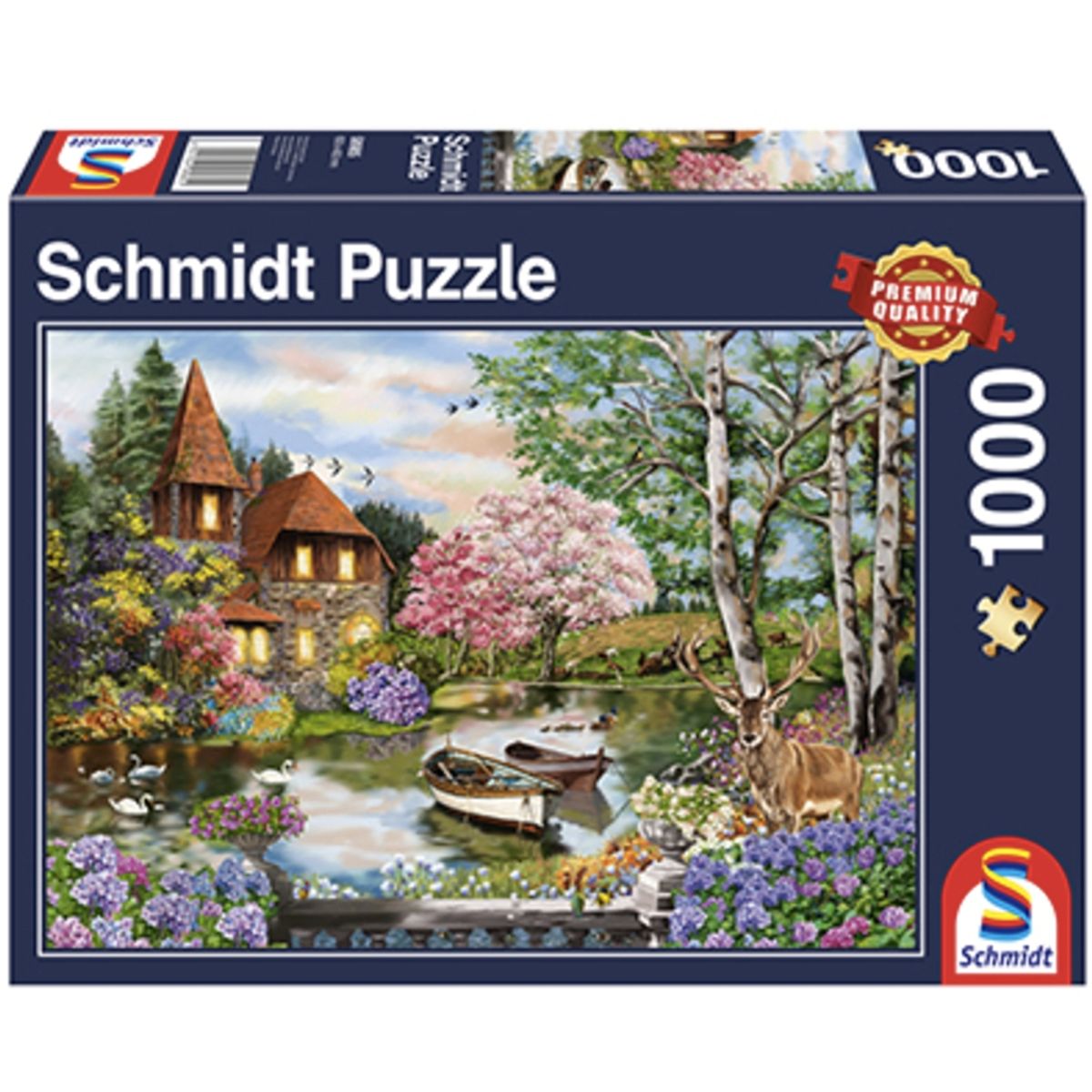 SCHMIDT - Puzzle 1.000 piezas Casa en el lago