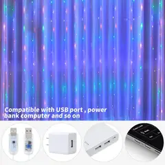 GENERICO - Cortina De Luces Luces Decorativas Guirnaldas Led Cortinaled