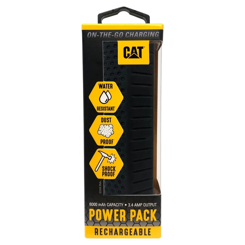 CAT - Bateria Externa Caterpillar De 6,000 Mah Con Doble Usb De 3,4 Amperios