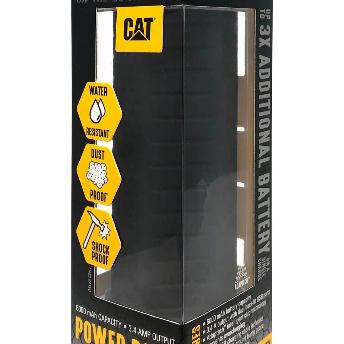 CAT - Bateria Externa Caterpillar De 6,000 Mah Con Doble Usb De 3,4 Amperios