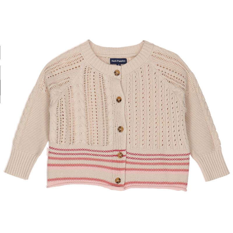 HUSH PUPPIES - Chaleco Niña Punto Beige HUSH PUPPIES.