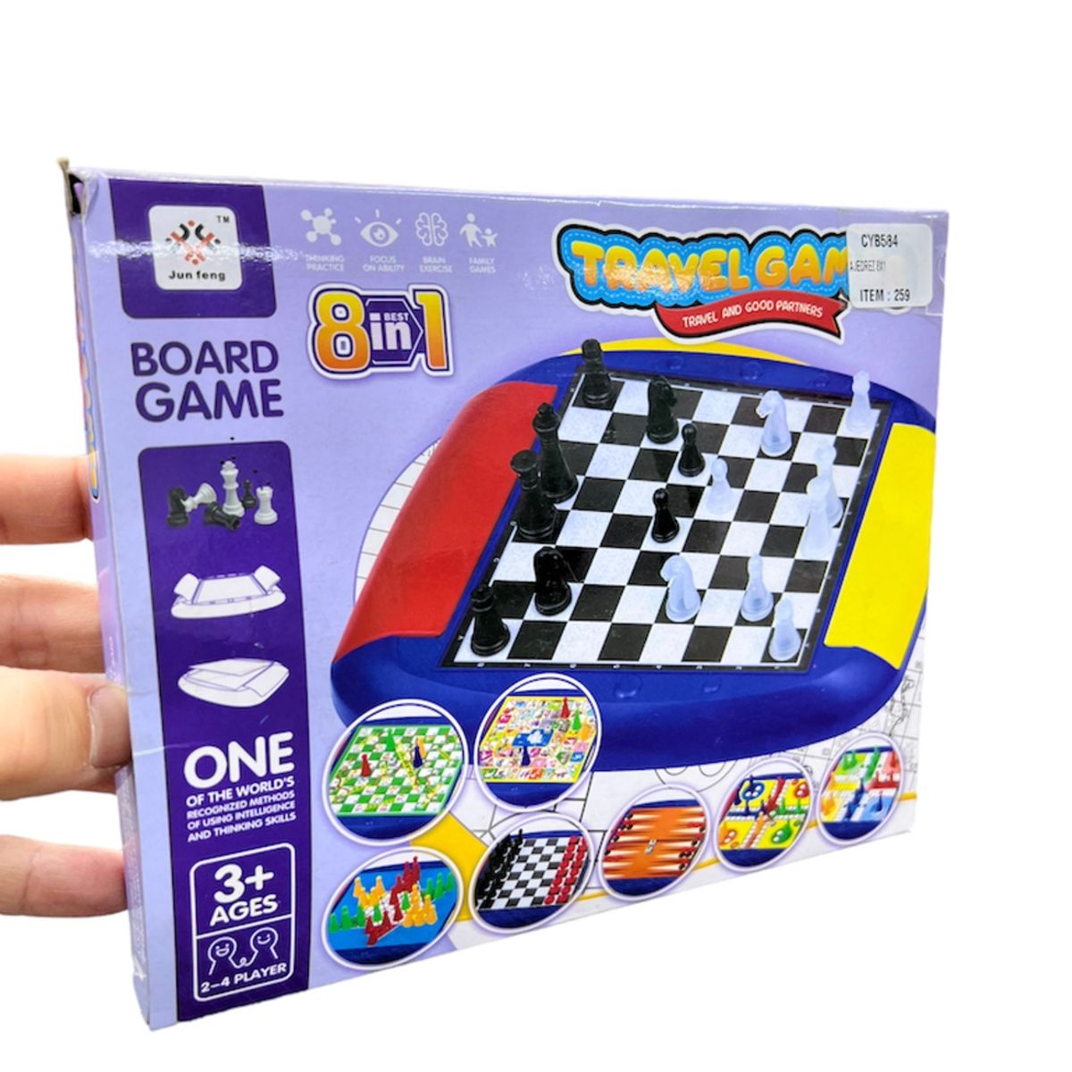 GENERICO - Juego De Mesa 3 En 1 Damas - Ajedrez - Backgammon GENERICO